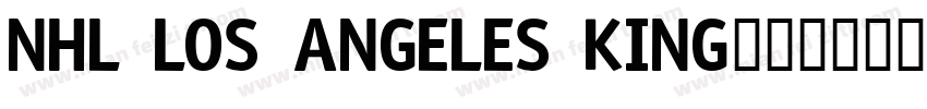 NHL Los Angeles King字体转换